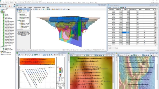 Target - программа для контроля качества, обработки, визуализации, анализа и моделирования геологических данных 
